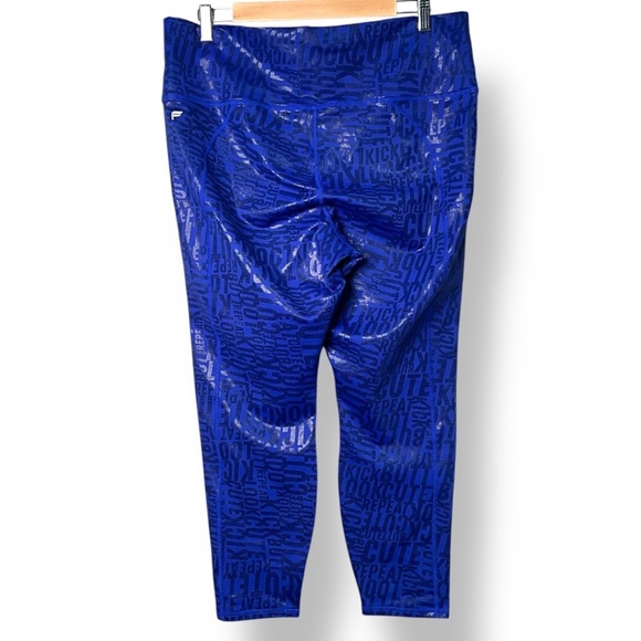 FABLETICS Define Power Hold 7/8 Leggings Graphic Print Cobalt Blue US Sz L - Picture 5 of 10